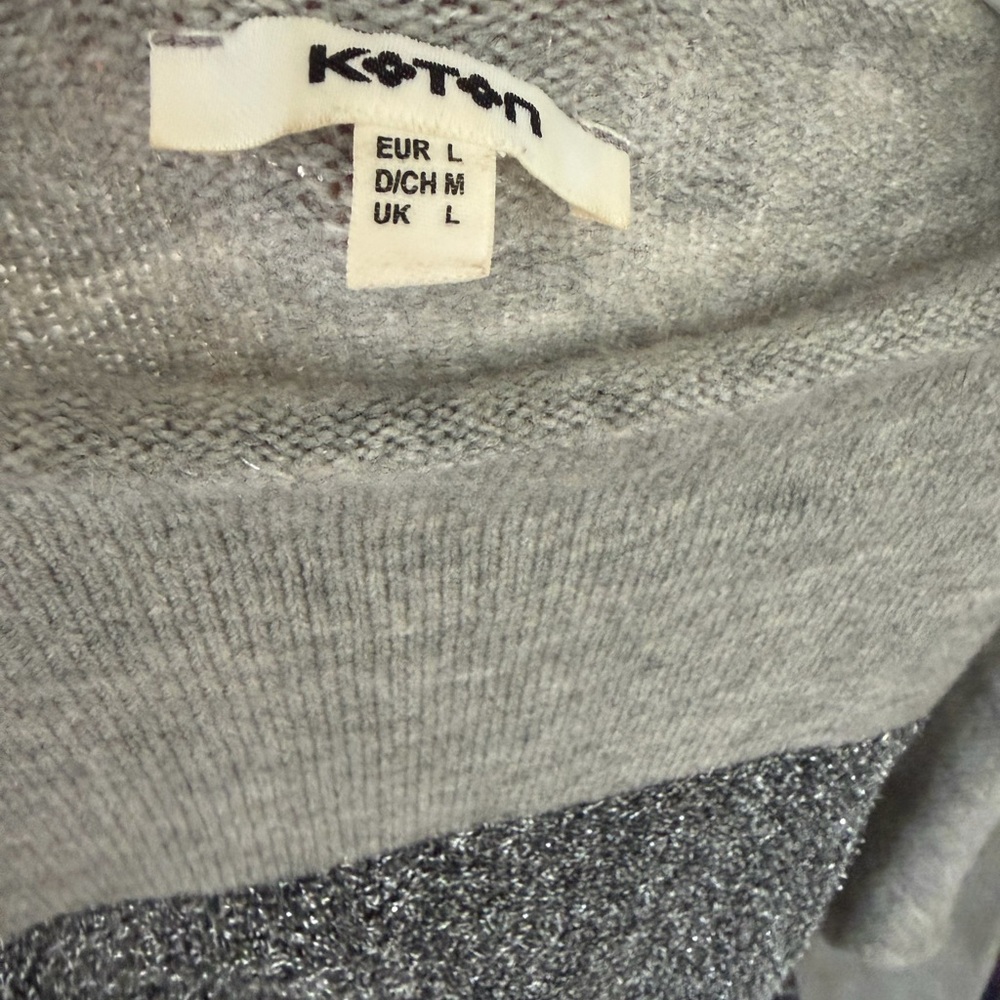 Koton Gray and Silver Glitter Sweater - Picture 6 of 6